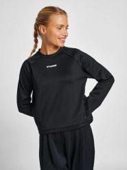Damska krótka bluza Hummel mt Kalu. Czarne bluzy damskie Hummel, na jesień, xl, bez wzorów, z elastanu, bez kaptura. Za 150.00 zł.