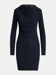 Lauren Ralph Lauren Sukienka koktajlowa 253926430003 Granatowy Slim Fit. Niebieskie sukienki damskie Lauren Ralph Lauren, bez wzorów, z syntetyku, wizytowe, bez ramiączek. Za 599.99 zł.