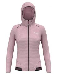 Salewa Kurtka polarowa "Pedroc PL" w kolorze jasnoróżowym rozmiar: 34. Różowe kurtki damskie Salewa, bez wzorów, z materiału, bez kaptura. Za 351.95 zł.