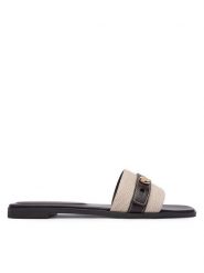 Tory Burch Klapki Romy Slide 183307 Brązowy. Brązowe klapki damskie Tory Burch, bez wzorów, ze skóry, bez obcasa, bez zapięcia. Za 1,549.00 zł.