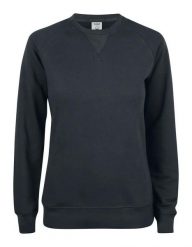 Clique Premium OC Roundneck Women — damska bluza z bawełny organicznej – black. Czarne bluzy damskie CLIQUE, l, bez wzorów, z bawełny, bez kaptura. Za 233.08 zł.