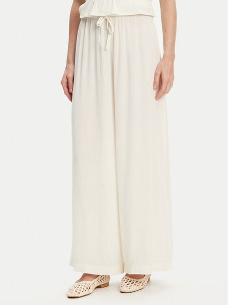 United Colors Of Benetton Spodnie materiałowe 4VW95F00C Écru Relaxed Fit. Spodnie materiałowe damskie United Colors Of Benetton, bez wzorów, z materiału. Za 109.99 zł.