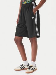 Adidas Szorty sportowe 3-Stripes Jaquard KD2911 Czarny Loose Fit. Czarne spodenki sportowe damskie Adidas, m, bez wzorów, z syntetyku. Za 179.99 zł.