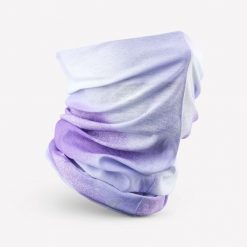 Komin turystyczny Quechua Hike 100. Fioletowe kominy damskie QUECHUA, bez wzorów, z materiału. Za 19.99 zł.