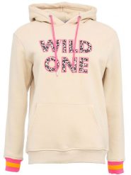 Zwillingsherz Bluza "Dorota" w kolorze beżowym rozmiar: L/XL. Brązowe bluzy damskie Zwillingsherz, l, bez wzorów, z kapturem. Za 122.96 zł.