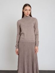 BGN Golf w kolorze beżowym rozmiar: 36. Brązowe golfy damskie BGN, bez wzorów, bez ramiączek. Za 78.99 zł.