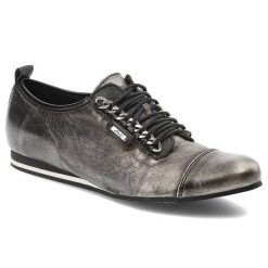 Czarne Półbuty Libero Eleganckie Buty damskie. Czarne półbuty damskie Libero, na wiosnę, bez wzorów, ze skóry, bez obcasa, bez zapięcia. Za 179.00 zł.