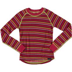Koszulka w kolorze różowo-szaro-żółtym. Czerwone t-shirty i koszulki chłopięce Regatta, Dare 2b, z materiału, z asymetrycznym kołnierzem, z długim rękawem. W wyprzedaży za 32.95 zł.