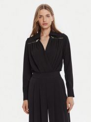 Rinascimento Body CFC0126182003 Czarny Regular Fit. Czarne body i gorsety Rinascimento, bez wzorów, z syntetyku. Za 389.99 zł.