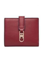 Tommy Hilfiger Portfel Th Libre Bifold AW0AW18934 Czerwony. Czerwone portfele damskie Tommy Hilfiger, bez wzorów, ze skóry. Za 269.99 zł.