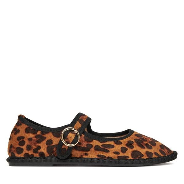 Baleriny JENNY. Brązowe balerinki damskie Jenny, bez wzorów. Za 89.99 zł.