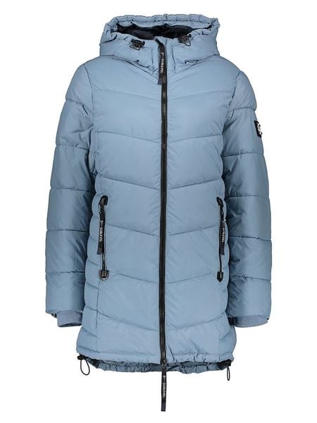 Sublevel Płaszcz pikowany w kolorze błękitnym rozmiar: XL. Niebieskie płaszcze damskie Sublevel, xl, bez wzorów, bez kaptura. Za 166.10 zł.