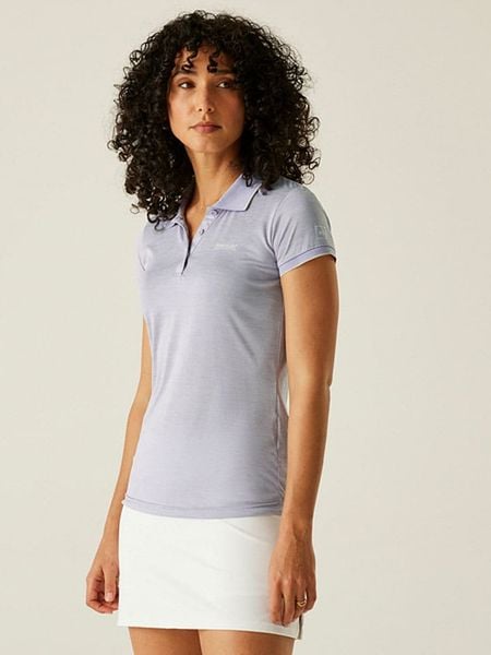 Regatta Funkcyjna koszulka polo "Remex II" w kolorze fioletowym rozmiar: 52. Różowe koszulki damskie Regatta, bez wzorów, z materiału, bez kołnierzyka, bez ramiączek. Za 48.28 zł.