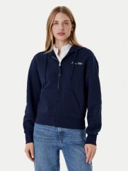 Tommy Hilfiger Bluza Script WW0WW45742 Granatowy Regular Fit. Niebieskie bluzy damskie Tommy Hilfiger, xl, bez wzorów, z bawełny, bez kaptura. Za 449.99 zł.