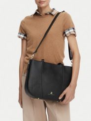 Beverly Hills Polo Club Torebka CEO-BHPC-K-003-10 Czarny. Czarne torebki klasyczne damskie Beverly Hills Polo Club, ze skóry, bez dodatków. Za 219.99 zł.