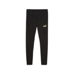 Damskie legginsy ESS MINIMAL GOLD PUMA Black. Czarne legginsy damskie Puma, l, bez wzorów. W wyprzedaży za 111.30 zł.