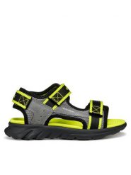 Geox Sandały J Airadyum Bo J45F1B 014ME C0666 S Szary. Szare sandały chłopięce Geox, z materiału, bez zapięcia. Za 129.99 zł.