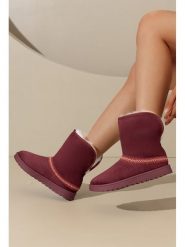 C'M Botki zimowe w kolorze czerwonym rozmiar: 39. Czerwone botki damskie C'M, na zimę, bez obcasa, bez zapięcia. Za 108.99 zł.