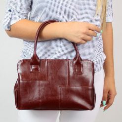 Torebka skórzana damska kuferek DAN-A T171 koniakowa. Kuferki damskie DAN-A, ze skóry, bez dodatków. Za 259.99 zł.