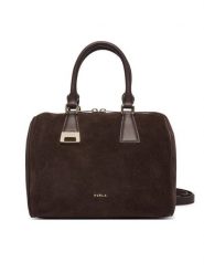 Furla Torebka Olivia M Boston Bag WB02148 BX4018 3244S Brązowy ciemny. Brązowe kuferki damskie Furla, bez wzorów, ze skóry, bez dodatków. Za 1,709.00 zł.
