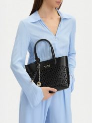 Nine West Torebka CEO-Essex Light-LDA8698A Czarny. Czarne torebki klasyczne damskie Nine West, ze skóry, bez dodatków. Za 249.99 zł.