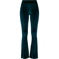 Legginsy Damskie Velvet Z Wysoką Talią Bootcut. Niebieskie legginsy damskie Urban Classics, s, bez wzorów. Za 84.99 zł.