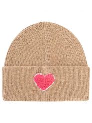 Zwillingsherz Czapka "Heart" w kolorze beżowym rozmiar: onesize. Brązowe czapki damskie Zwillingsherz, bez wzorów, z materiału. Za 129.95 zł.