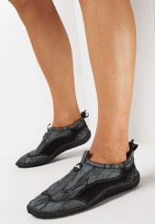 Szare Wsuwane Buty Sportowe do Wody z Regulowaną Cholewką Vanlewn. Szare obuwie sportowe damskie Born2be, żeglarskie. Za 34.99 zł.