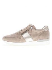 Gabor Skórzane sneakersy w kolorze beżowo-złotym rozmiar: 39. Brązowe obuwie sportowe damskie Gabor, ze skóry, bez zapięcia. Za 158.47 zł.