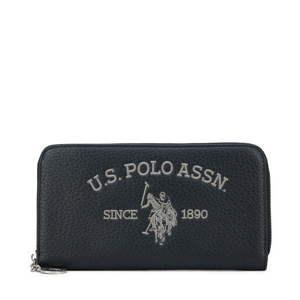 Portfel U.S. Polo Assn. Czarne portfele damskie U.S. Polo Assn., bez wzorów. Za 139.99 zł.