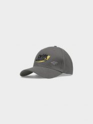 4F Czapka z daszkiem strapback uniseks 4F x Drift Masters - szara L/XL. Szare czapki z daszkiem damskie 4F, na lato, bez wzorów, z bawełny. W wyprzedaży za 79.99 zł.