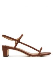 LAUREN RALPH LAUREN Sandały 802P00097002 Brązowy. Brązowe sandały damskie Lauren Ralph Lauren, bez wzorów, ze skóry, bez obcasa, na płaskiej podeszwie, bez zapięcia. Za 729.99 zł.