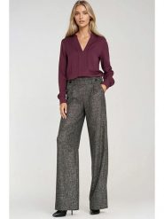 Nife Spodnie w kolorze antracytowym rozmiar: 42. Czarne spodnie materiałowe damskie Nife, bez wzorów, z materiału. Za 187.96 zł.