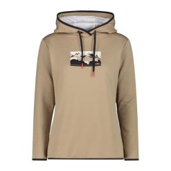 Bluza damska turystyczna CMP 34E3516. Brązowe bluzy damskie CMP, l, bez wzorów, bez kaptura. Za 290.50 zł.