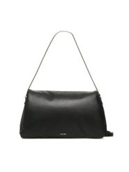 Calvin Klein Torebka Puffed Shoulder Bag K60K611020 Czarny. Czarne torebki klasyczne damskie Calvin Klein, ze skóry, bez dodatków. Za 849.99 zł.