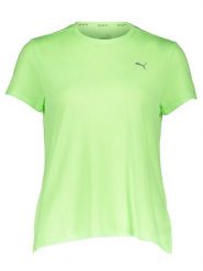 Puma Koszulka funkcyjna "Run Favorite Heather" w kolorze zielonym rozmiar: XL. Zielone koszulki damskie Puma, xl, bez wzorów, bez kołnierzyka, bez ramiączek. Za 87.81 zł.