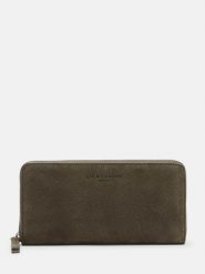 Liebeskind Berlin Skórzany portfel w kolorze khaki - 19 x 9 x 2 cm rozmiar: onesize. Brązowe portfele damskie Liebeskind Berlin, bez wzorów, z materiału. Za 323.50 zł.