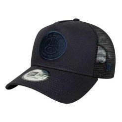 New Era czapka z daszkiem Trucker Cap Paris Saint-Germain granatowa. Niebieskie czapki z daszkiem damskie PSG, bez wzorów. Za 169.00 zł.