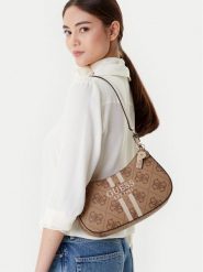 Guess Torebka HWOS96 72180 Beżowy. Brązowe torebki klasyczne damskie Guess, ze skóry, bez dodatków. Za 339.99 zł.