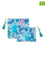 Overbeck and Friends Kosmetyczki (2 szt.) "Viola" w kolorze niebieskim rozmiar: onesize. Niebieskie kosmetyczki damskie Overbeck and Friends, bez wzorów, z materiału. Za 60.88 zł.