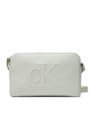 Calvin Klein Jeans Torebka Sculpted Ew Camera Bag20 LV04K3036G Szary. Szare listonoszki damskie Calvin Klein Jeans, bez wzorów, z jeansu, bez dodatków. Za 179.99 zł.
