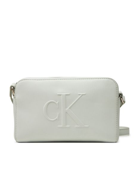 Calvin Klein Jeans Torebka Sculpted Ew Camera Bag20 LV04K3036G Szary. Szare listonoszki damskie Calvin Klein Jeans, bez wzorów, z jeansu, bez dodatków. Za 179.99 zł.
