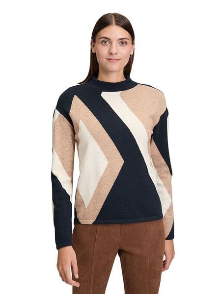 Betty Barclay Sweter w kolorze granatowo-beżowym rozmiar: 40. Brązowe swetry klasyczne damskie Betty Barclay, bez kołnierzyka. Za 144.58 zł.