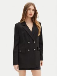 Guess Marynarka W5RN49 WGX02 Czarny Regular Fit. Czarne marynarki i żakiety damskie Guess, l, z aplikacjami, z syntetyku. Za 409.99 zł.