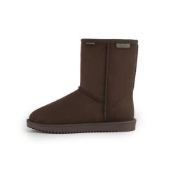 Wodoodporne buty damskie z futrem Risley. Brązowe obuwie trekkingowe damskie Regatta, z materiału, bez zapięcia. Za 169.99 zł.