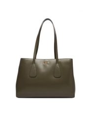 Calvin Klein Torebka Ck Medium Work Tote LV04F3442G Zielony. Zielone torebki klasyczne damskie Calvin Klein, ze skóry, bez dodatków. Za 649.99 zł.