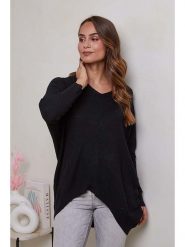 Soft Cashmere Sweter w kolorze czarnym rozmiar: 38/40. Czarne swetry klasyczne damskie Soft Cashmere, z kaszmiru, bez kołnierzyka. Za 116.61 zł.