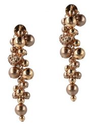 Otazu Pozłacane kolczyki-wkrętki z kryształami Swarovski rozmiar: onesize. Brązowe kolczyki damskie Otazu, z kryształem, pozłacane. Za 173.99 zł.