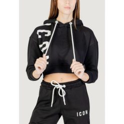 Bluza Kobieta ICON. Czarne bluzy damskie ICON, bez wzorów, bez kaptura. W wyprzedaży za 292.90 zł.