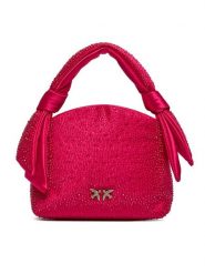 PINKO Torebka Knots Mini Pouch PE 24 PLTT 102770 A1KJ Czerwony. Czerwone torebki klasyczne damskie Pinko, z materiału, bez dodatków. Za 1,349.00 zł.